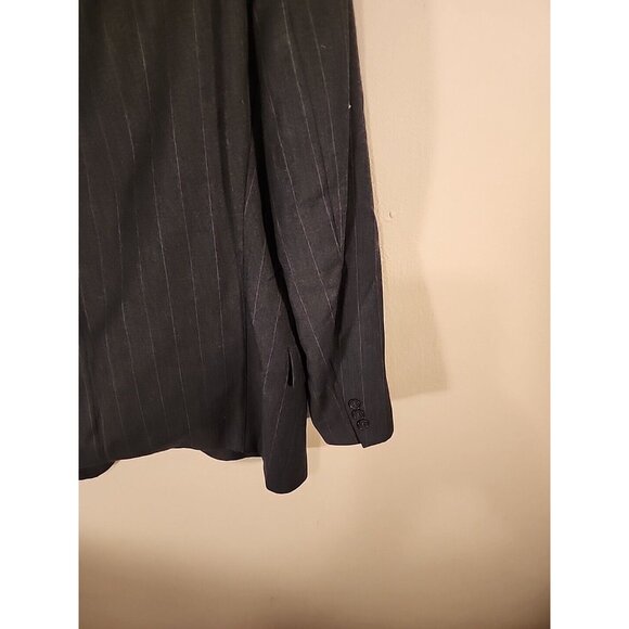 Hugo Boss 38R Corleone 2 Button Black Blazer Sport Coat Suit Jacket Virgin Wool - Picture 5 of 16